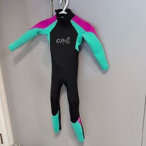 O'Neill Kids Rashguard - Black, Teal, and Purple